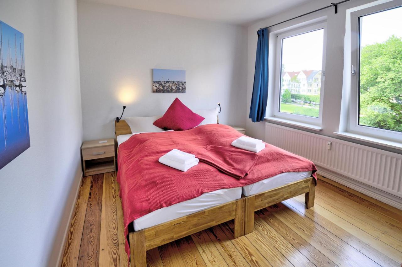 פלאנסבורג Fewo1846 - Parkblick - Komfortable Wohnung Mit 2 Schlafzimmern Und 2 Balkonen מראה חיצוני תמונה